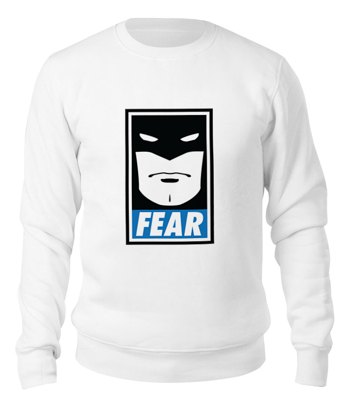 Свитшот унисекс Printio Batman (бэтмен) белый 2XL