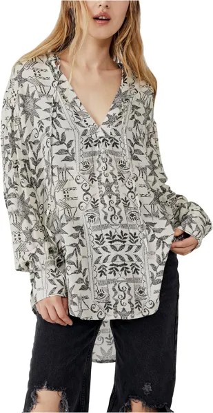 Рубашка Free People Mia Tunic, цвет Tea Combo