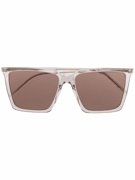Saint Laurent Eyewear затемненные солнцезащитные очки в квадратной оправе