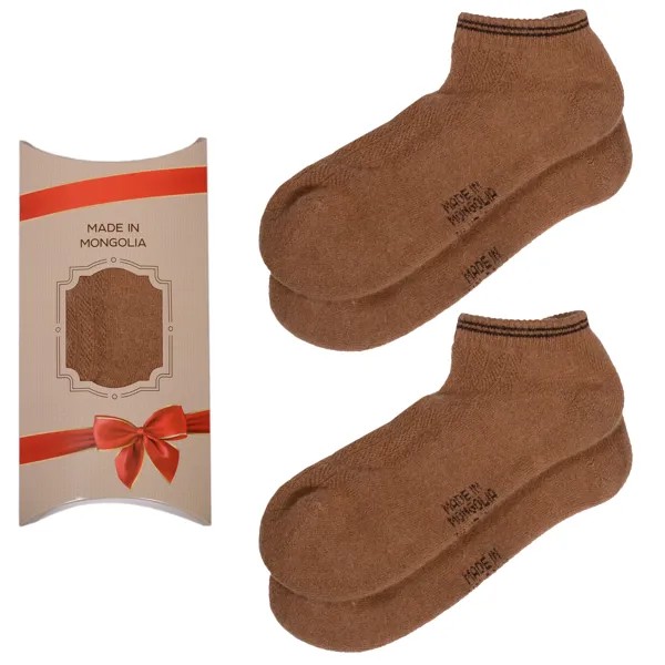 Подарочный набор носков унисекс Монголка 2-Мон-КорНос70 коричневых 37-39