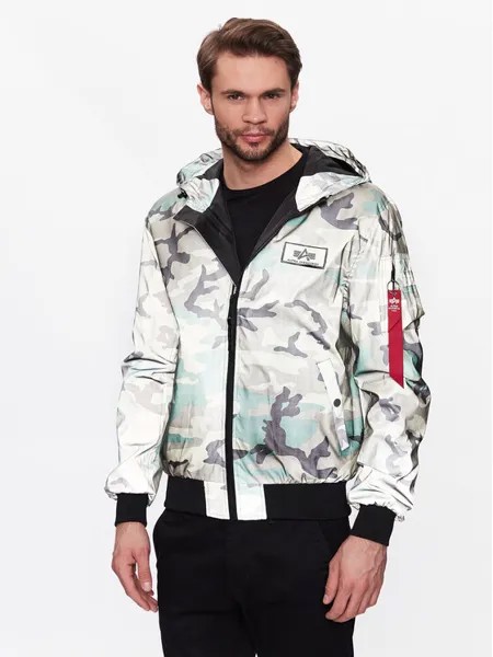 Бомбер стандартного кроя Alpha Industries, мультиколор