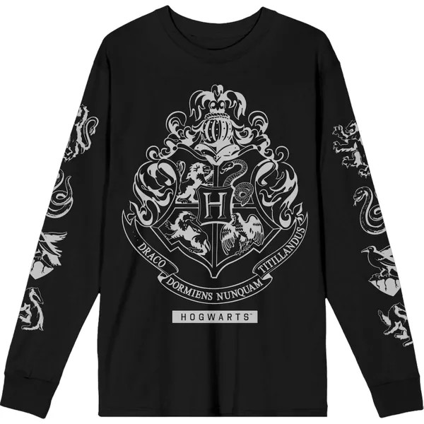 Футболка с длинным рукавом BIOWORLD Wizarding World, черный