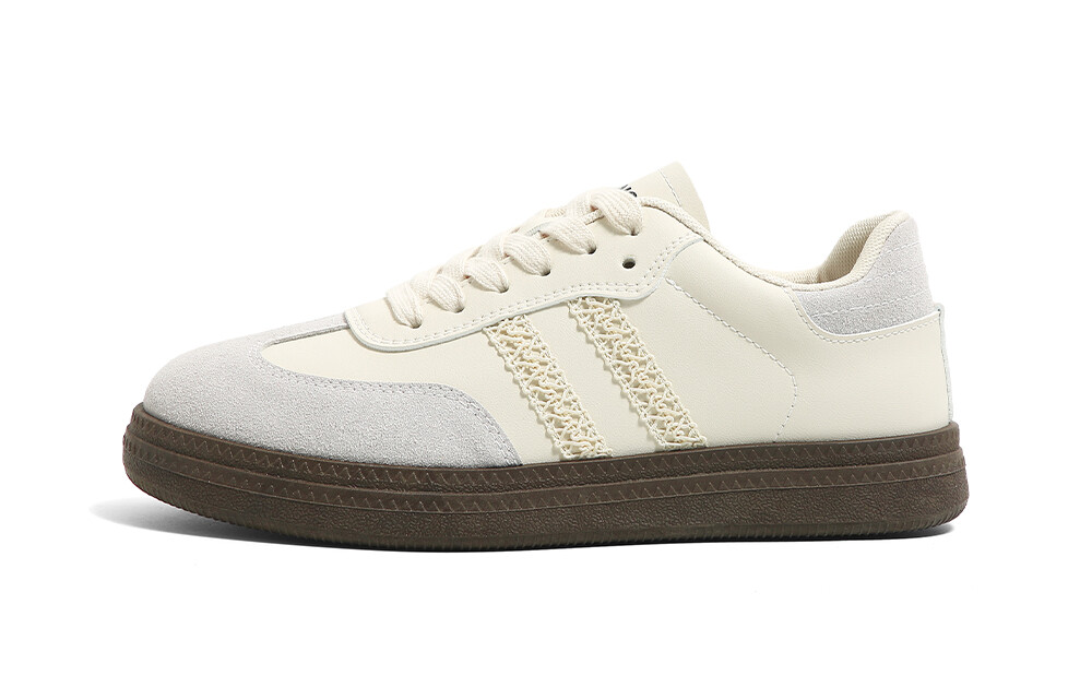 Кроссовки HUANQIU Skateboarding Shoes Women's Low-top, бежевый