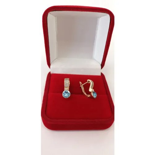 Серьги XUPING JEWELRY, голубой