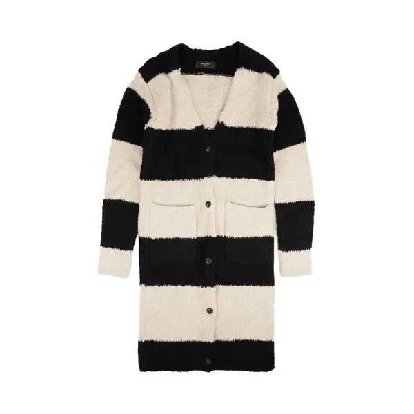 Свитер Amiri Wide Stripe Cardigan 'Black/White', разноцветный