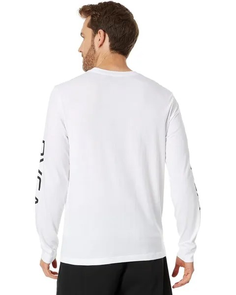 Футболка с длинным рукавом RVCA Big RVCA Long Sleeve Tee, цвет White/Black