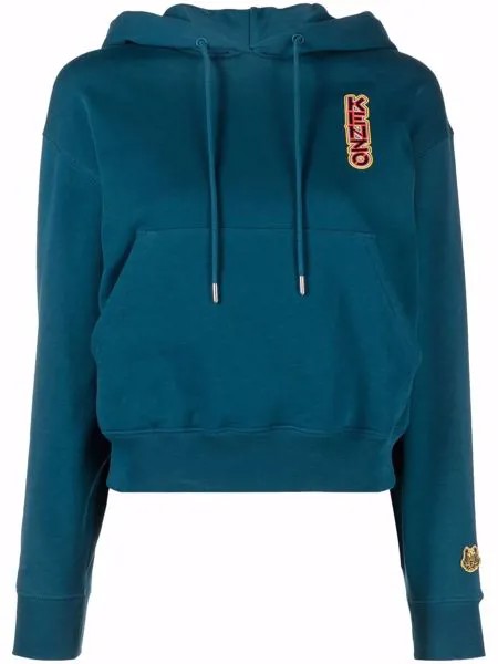 Kenzo худи с кулиской и вышитым логотипом