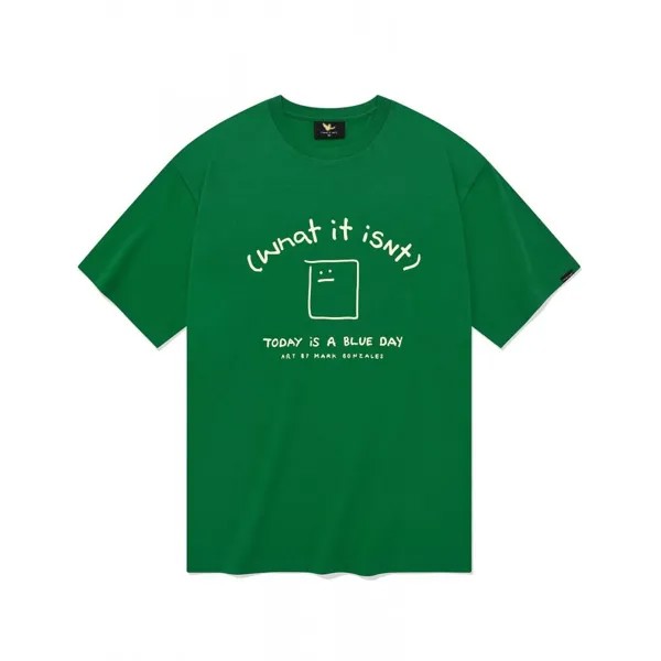 Whatitisnt  Blooming Shumu Arch Logo Short Sleeve T-shirt Green