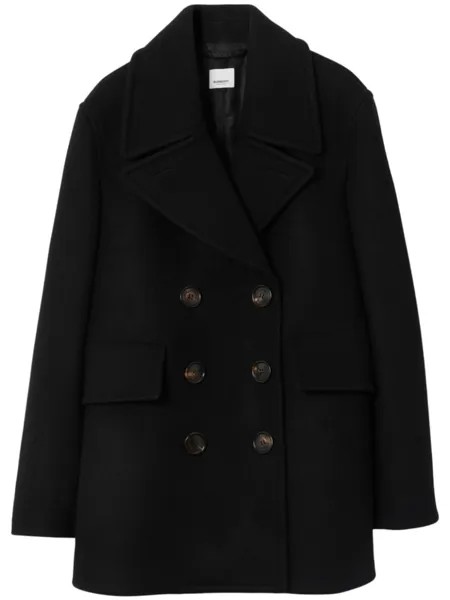 Burberry шерстяной бушлат, черный