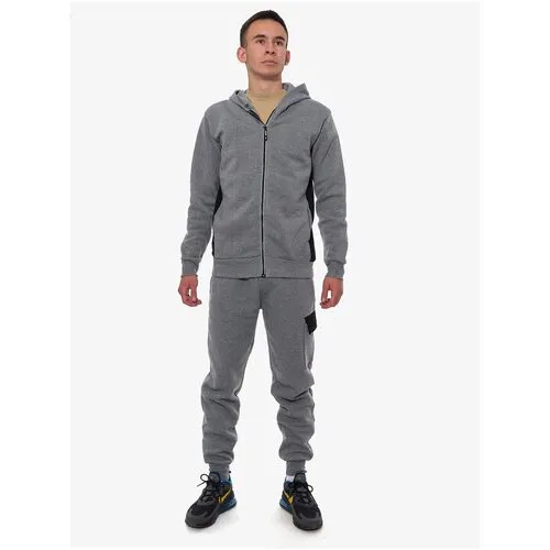 Мужской утеплённый костюм Casual Wear, цвет чёрный, размер 2XL