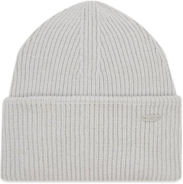 Шапка бини женская 4F WOMEN'S CAP, серый
