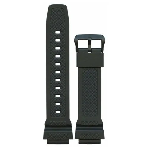 Ремешок CASIO, застежка пряжка, защита от царапин, гипоаллергенный, водонепроницаемый, диаметр шпильки 1.8 мм., размер 20, черный