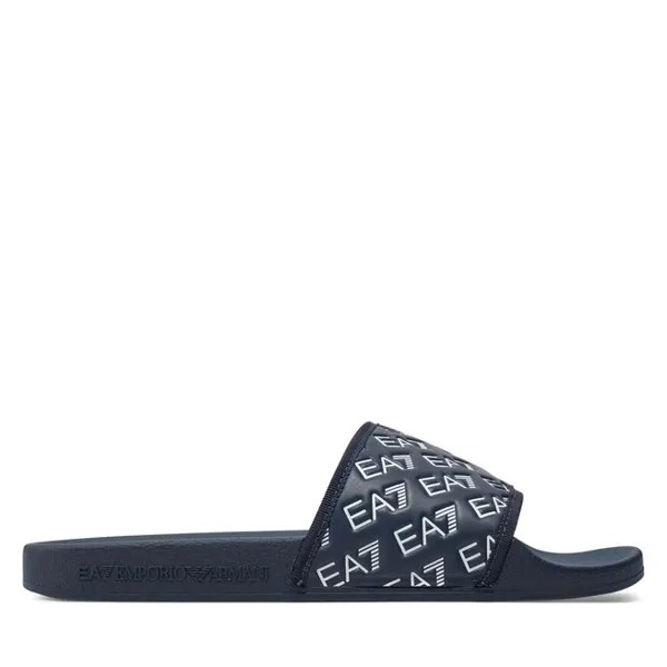 Шлепанцы EA7 Emporio Armani XCP010 XK340 N527 Navy+White, темно-синий