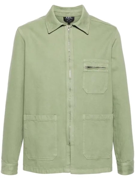 Куртка-рубашка Connor A.P.C., зеленый