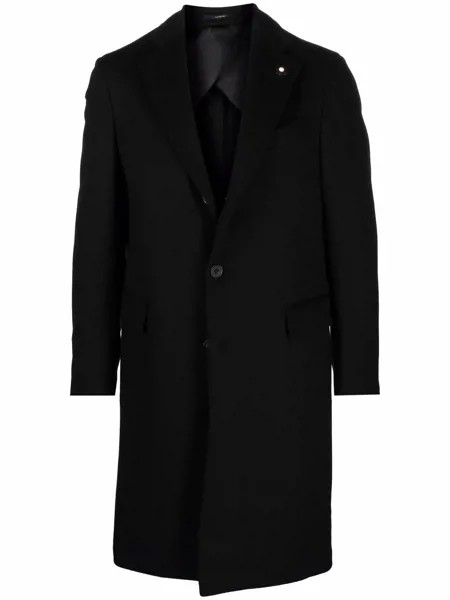 Lardini single-breasted wool coat