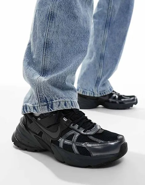 Nike – V2K Run – Черная спортивная обувь