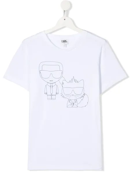 Karl Lagerfeld Kids футболка с принтом K/Ikonik