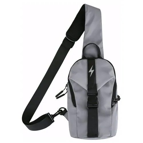 Сумка-Рюкзак Цвет : Серый (Светоотражающий) Размер : 28*17*5 См