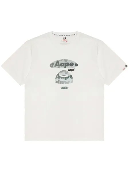 Футболка с принтом Milo AAPE BY *A BATHING APE, белый