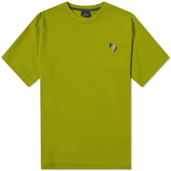 Paul Smith Новая футболка с зеброй, зеленый