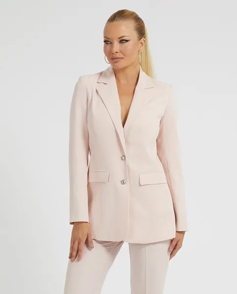 Женский пиджак с пуговицами с логотипом Guess, розовый