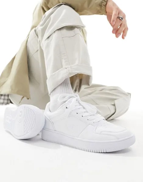 Champion – Rebound 2.0 Low – спортивная обувь трех оттенков белого