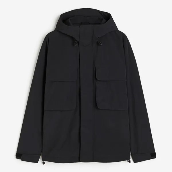Куртка H&M Loose Fit Water-repellent, черный