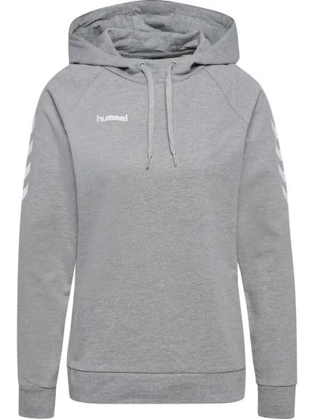 Толстовка Hummel Baumwoll Hoodie Hmlgo Cotton Hoodie Woman, серый меланж
