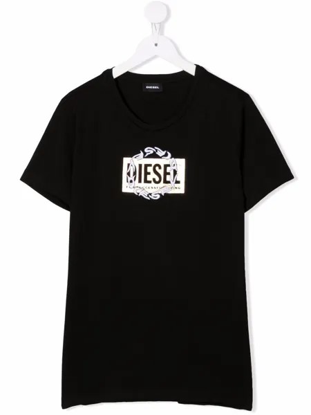 Diesel Kids футболка с логотипом