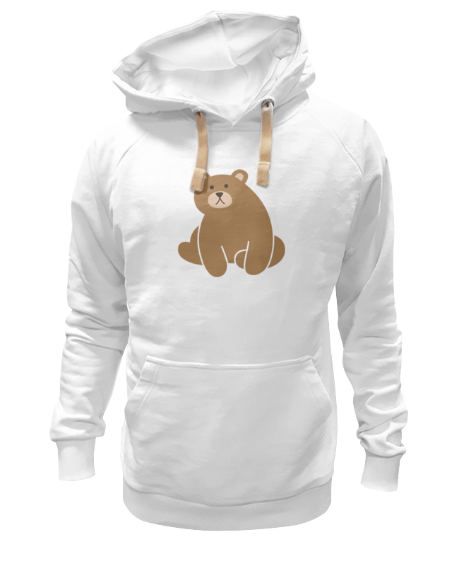 Худи Printio Мишка белое 2XL