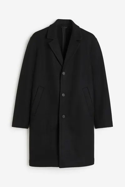 Пальто H&M Wool-blend, черный