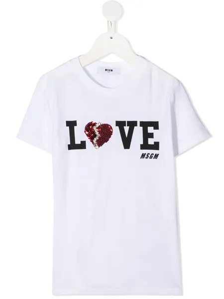 MSGM Kids футболка с логотипом