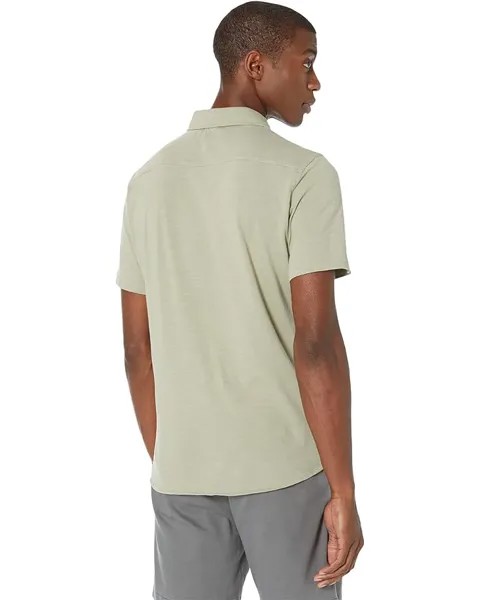 Рубашка Faherty Short Sleeve Knit Seasons Shirt, цвет Coastal Sage