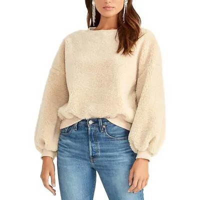 Rachel Rachel Roy Женский бежевый текстурированный укороченный свитшот Willa M BHFO 9207