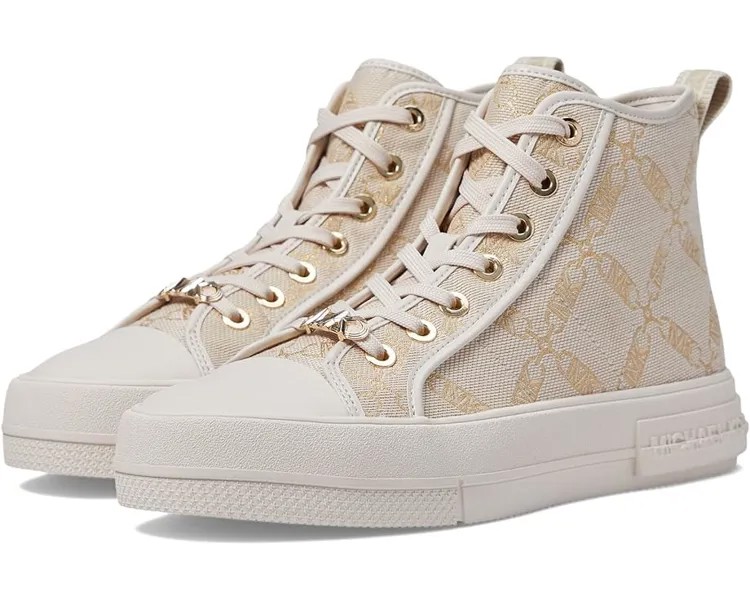 Кроссовки Michael Kors Evy High-Top, цвет Natural/Pale Gold