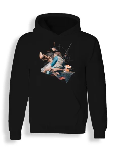 Худи унисекс СувенирShop Абстракция/Анатомия/Искусство 42 черное L