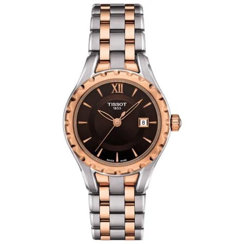 Наручные часы TISSOT T-Lady, черный, золотой