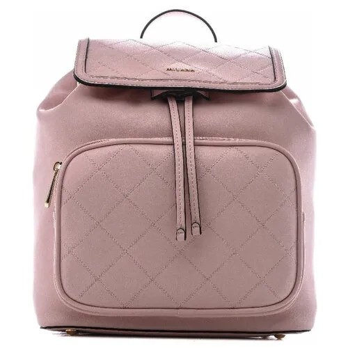 Рюкзак бочонок Milana, фактура стеганая, розовый