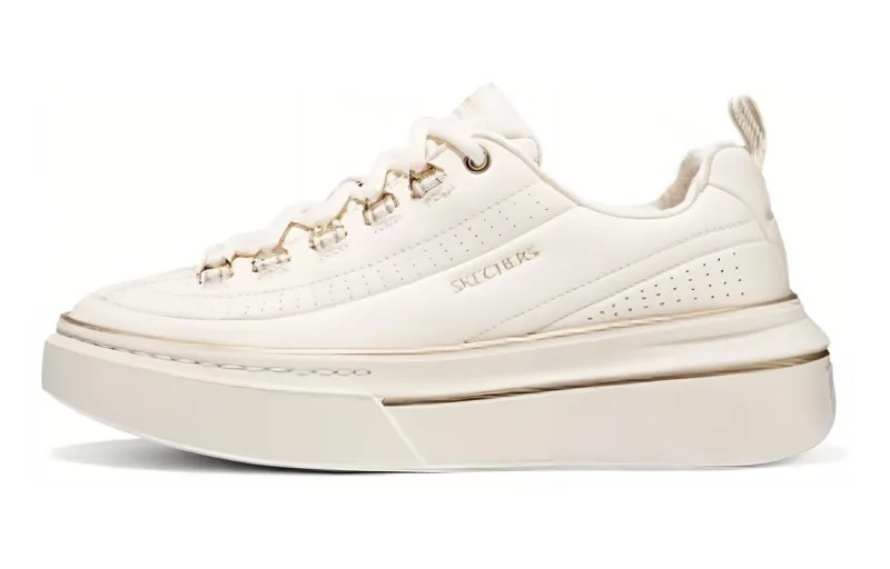 Кроссовки Skechers Skateboarding Shoes Women's Low-top White/gold, золотой