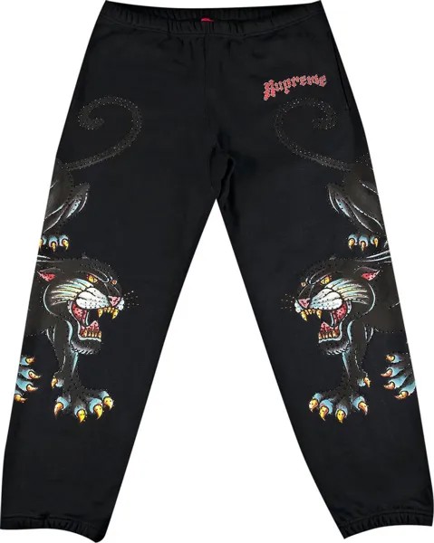 Спортивные брюки Supreme Panther Sweatpant 'Black', черный