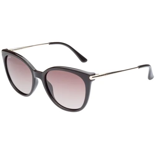 Солнцезащитные очки StyleMark, панто, оправа: металл, градиентные, поляризационные, с защитой от УФ, устойчивые к появлению царапин, для женщин, коричневый