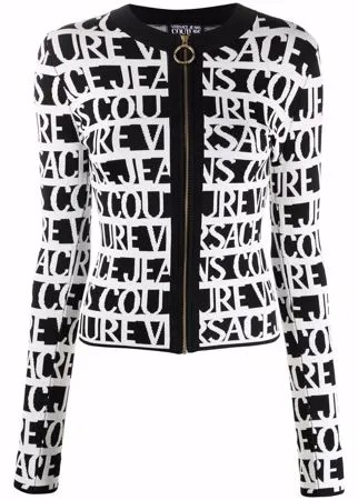 Versace Jeans Couture кардиган вязки интарсия с логотипом