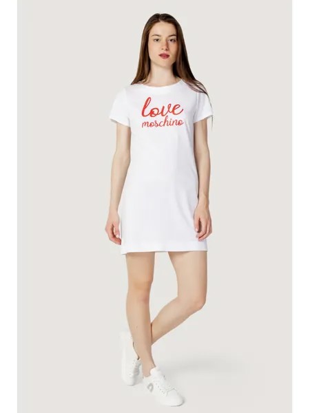 Дневное платье to fit Love Moschino, белый