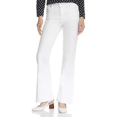 Белые расклешенные джинсы AG Adriano Goldschmied Womens The Quinne Denim 26 BHFO 9100