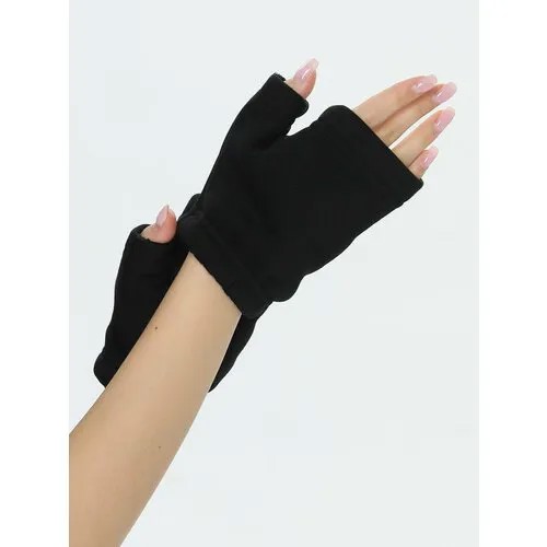 Митенки HIGH TEMP, размер ONE SIZE, черный