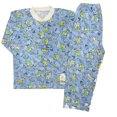 Пижама для мальчика Три ползунка Футер начес Размер 104