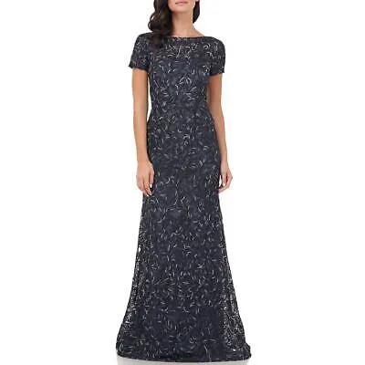 JS Collections Женское вечернее платье с вышивкой и иллюзорным вырезом BHFO 5807