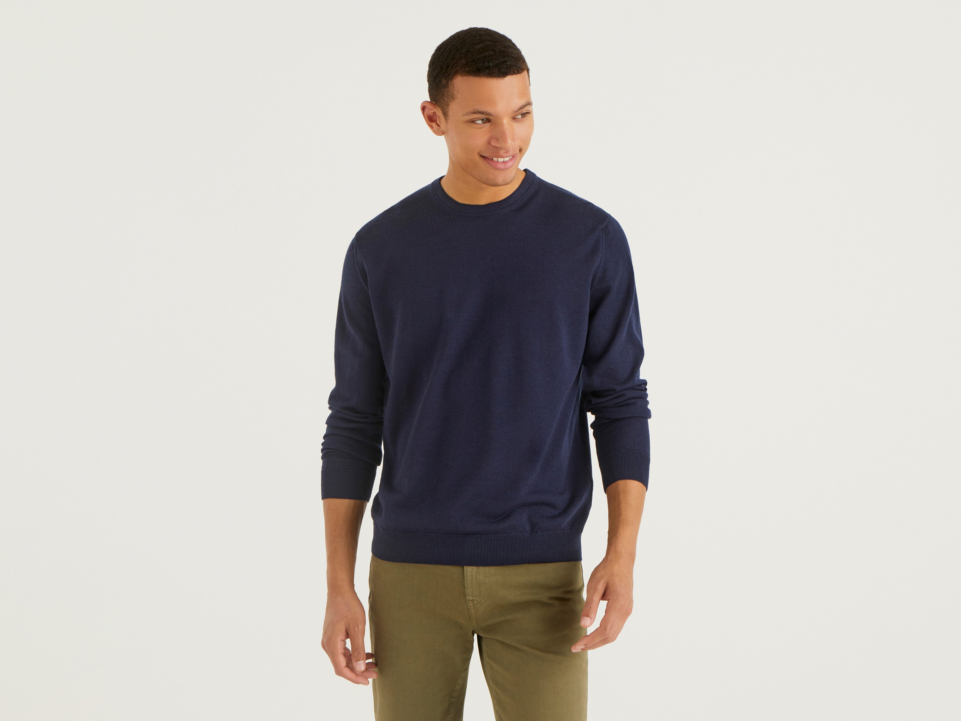 Джемпер мужской United Colors of Benetton 21A_1071U1O76 синий XL