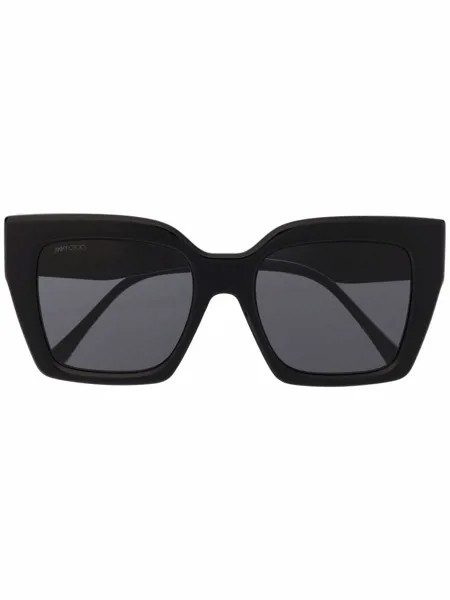 Jimmy Choo Eyewear солнцезащитные очки в массивной оправе с логотипом