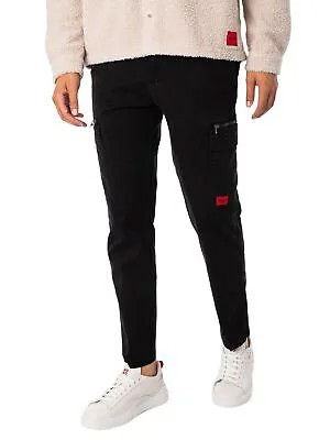 Мужские брюки-карго HUGO Gilian231D, черные